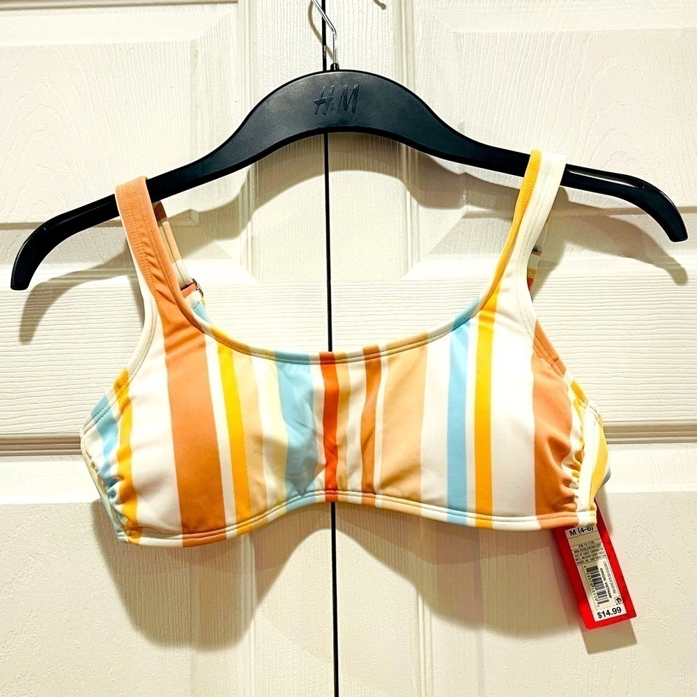 Juniors' Xhilaration Bikini Top Medium Scoop Neck Bralette Removable Pad 0-2